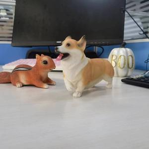 Witt lindo perro de simulación Corgi decoración del hogar Corgi <span class=keywords><strong>Shiba</strong></span> <span class=keywords><strong>Inu</strong></span> artesanía de resina jardín césped estatuas de animales - Product Image 2