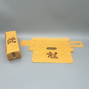 Plateau à sucettes Bananes enrobées de <span class=keywords><strong>chocolat</strong></span> résistant à l'huile et étanche avec logo imprimé personnalisé Mini bac à papier pour Cupcakes - Product Image 1