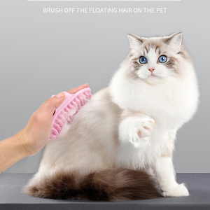 Shampooing pour animaux de compagnie <span class=keywords><strong>brosse</strong></span> de bain chat bain épurateur chien douche/<span class=keywords><strong>brosse</strong></span> de lavage avec anneau réglable poignée - Product Image 2