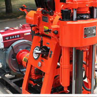 Foreuse rotative à moteur diesel chinois avec moteur et boîte de vitesses, machine de forage portable pour puits d'eau et trous miniers