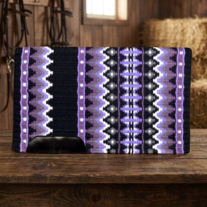 Tapis de selle western en feutre de laine de Nouvelle-Zélande avec doublure en tissu pour l'équitation, design personnalisable - Product Image 3