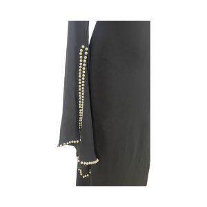 Bán buôn tùy chỉnh khiêm tốn hồi giáo Dresses dài tay áo phong cách Handmade chống tĩnh Breathable Polyester abaya dành cho phụ nữ một kích thước - Product Image 4