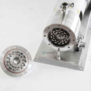 Bơm nhũ tương hỗn hợp ba giai đoạn vệ sinh cắt lớp homogenizer chất nhũ hóa cắt cao một giai đoạn, loại đường ống công nghiệp - Product Image 4