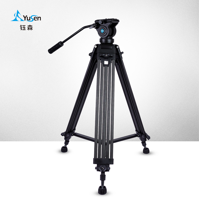 Video tripod Camcorder Gimbal Carbon Fiber Tripod with Fluid Drag Head for DSLR / SLR camera tripod stand professional