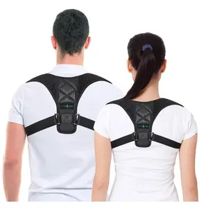 Custom Logo Back Brace Houding Corrector Ademend Lumbale Terug Schouder Ondersteunt Riemen Verstelbare Houding Corrector Terug