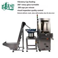 Machine d'inspection CCD haute vitesse pour bouchons de bouteilles en verre, détection ultra-précise des défauts : taches noires, rayures, bavures