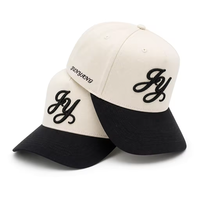 Op maat gemaakte gepersonaliseerde katoenen twill 5-delige baseballcap met verstelbare gebogen klep, geborduurd, vintage, dagelijks gebruik, unisex, OEM