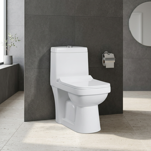 WC monobloc en céramique au design moderne, très demandé, pour hôtels – Sanitaires - Product Image 6