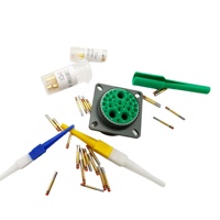 Connecteur circulaire D38999/20WJ20SB, connecteur droit, câble de connexion, terminaison à sertir, nickelé