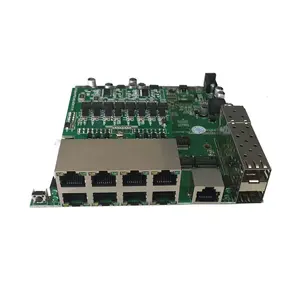 8 ports full gigabit + 2 SFP uplink l2 managed switch ssl poe switch module board