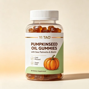 Gomitas de Aceite de Semilla de Calabaza de Marca Privada/OEM/ODM con Saw Palmetto y Biotina, Suplemento Dietético para el Apoyo de la Próstata, MOQ Bajo de 50 Piezas - Product Image 1