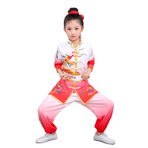 Conjunto de Disfraces Infantiles de Estilo Chino para Representaciones de Ópera Tradicional China, Traje Unisex de Poliéster/Rayón con Relieve para Entrenamiento - Product Image 1