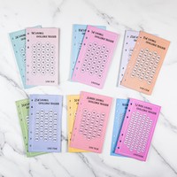Enveloppes de suivi de défi d'épargne A6 Euro Punch Paper à 6 trous avec 100 enveloppes pour 52 semaines, défi d'épargne sur 30 jours