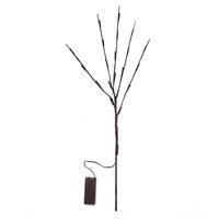 Guirlandes lumineuses LED romantiques en forme de branche de fleurs, blanc chaud, fonctionnant sur piles, lumières féériques en forme de saule, décoration de chambre, de Noël et de maison