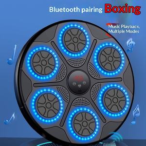 Machine de boxe musicale intelligente murale Bluetooth, cible de frappe électronique pour entraînement de réaction et <span class=keywords><strong>fitness</strong></span> à domicile - Product Image 2