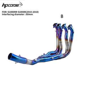 Tubo de escape delantero de motocicleta tipo Slip-On, sistema completo de acero inoxidable para Motocross, compatible con S1000RR 2010-2025 y S1000R 2019-<span class=keywords><strong>2023</strong></span> - Product Image 3