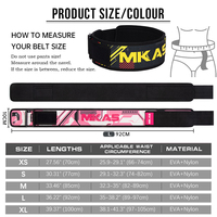 Ceinture de musculation respirante en EVA de haute qualité avec fermeture auto-agrippante, protection avancée, couleur et logo personnalisables