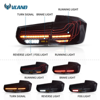 Feux arrière LED laser noirs VLAND Factory Plug and Play pour BMW Série 3 2012-2019 F30 M3 F80 Pre LCL