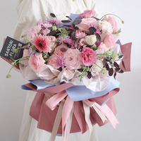 Doppelseitiges zweifarbiges Blumen papier für Blumenstrauß-Geschenk verpackungen