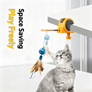 Baguette de jeu pour chat automatique - Rechargeable avec capteur de mouvement et minuterie, jouet pour chat à la catnip - Product Image 5