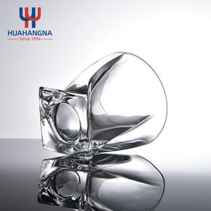 Rock Barware 10 oz cristal transparente antiguo cóctel <span class=keywords><strong>Whisky</strong></span> reutilizable Twisted Lowball Bourbon vaso para <span class=keywords><strong>whisky</strong></span> escocés - Product Image 5