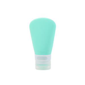 Bouteille de voyage en silicone, compressible, rechargeable, anti-fuite, vide, pour gel douche, shampoing, cosmétiques, articles de toilette - Product Image 3