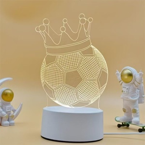 Hot Acrylic 3d Led Lamp Touch <b>Remote</b> <b>Control</b> 7 Color Usb Illusion Night <b>Light</b> for Indoor Decor Kids Toy Gift Led Table Lamp Base - Product Image 5