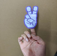 Mini-objets de fête personnalisés modernes en EVA, imprimés en sérigraphie, pour décorations de matchs et de fêtes