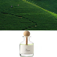 Désodorisant en spray parfumé au thé blanc Oolong pour la maison et la voiture, parfum de thé naturel longue durée, flacon en verre