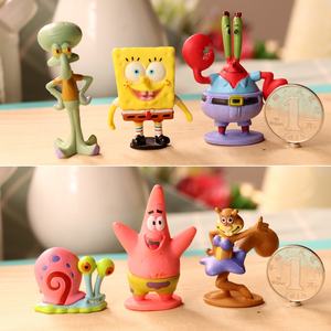 Graziose Statuette di <span class=keywords><strong>SpongeBob</strong></span> e Patrick Star, Bambola di Squidward, Decorazione per Torte e Ornamenti da Scrivania - Product Image 6