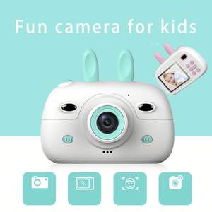 Cámara Infantil Rabbit de 2.4 Pulgadas con Pantalla IPS de 1800W, Lente Dual de Gran Angular de 180°, Grabadora de Video con Memoria HDD/Flash para Niños - Product Image 5
