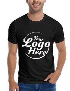T-shirts de base décontractés personnalisés pour hommes T-shirts de refroidissement à col rond en coton uni ultra doux - Product Image 1