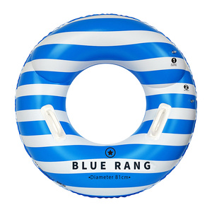 Blue <b>Rang</b> Inflatable Swim Ring 81cm Diameter Dual Air Chambers Safety Lightweight Summer Use - Product Image 1
