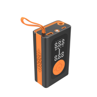 Gonfleur de pneus portable M4 en ABS, pompe à air numérique avec manomètre et lumière LED pour voiture, vélo, ballon