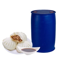 Requête en temps réel Fournisseur Alibaba Chine Sauce soja noire 100% pure non-OGM, brassée de qualité supérieure, Halal, conditionnée en fût de 235 kg, vente en gros