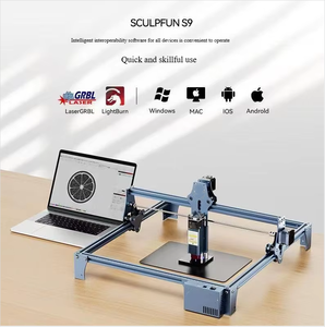 Grabador/Cortador Láser de Diodo CNC de Escritorio de Alta Densidad <span class=keywords><strong>SCULPFUN</strong></span> <span class=keywords><strong>S10</strong></span> de 10 W, 410x400 mm, Asistencia de Aire, Velocidad Industrial para Acrílico y Madera - Product Image 2