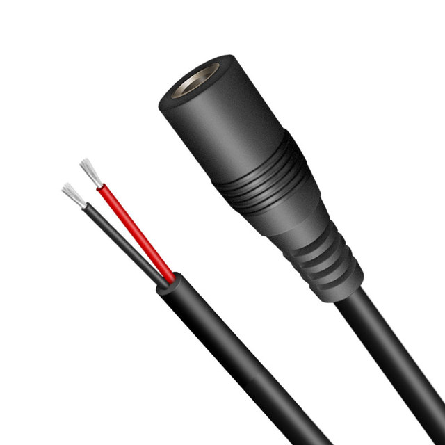 0.3m DC Extension Cable 12V Extension Cord PVC 5.5mm X 2.1mm DC Jack Plug Adapter Male Female Camera Power Cord 5V-24V Stock