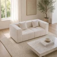 Modernes Fengyun Duo Modulsofa, geeignet für Wohnzimmer, Hotels, Apartments, und kann durch OEM individuell angepasst werden.