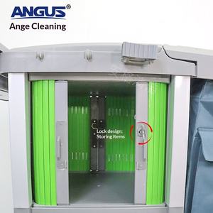 होटल रेस्तरां के लिए सफाई सेवाओं के लिए सफाई सेवाओं के लिए टिकाऊ बहुक्रियाशील प्लास्टिक ट्रॉली - Product Image 3