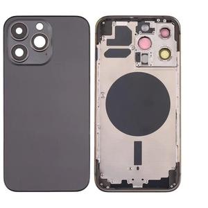 Coque arrière avec châssis pour Apple iPhone 13 Pro, noire, pièce de rechange - Product Image 1