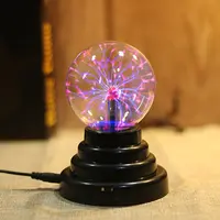 ファンタジーマジック3インチUSBケーブルバッテリー電源イオン球光るプラズマボールライト