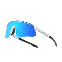 Lunettes de soleil sport semi-cerclées UV400 légères et ventilées avec monture TR90 et verres CP avec clip de prescription pour le cyclisme en extérieur unisexe