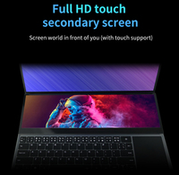 Ordinateur portable 16+14 pouces, processeur Core i7-9e génération, 16/32 Go, 128/512/1 To, double écran tactile, ordinateur portable de jeu, ordinateur portable professionnel, ordinateur portable portable