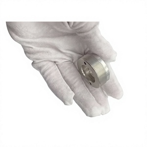 Custom High Precision CNC Turning Milling Aluminum Round Parts, OEM Bright Machined <b>Knob</b> Industrial Precision Hardware Component - Product Image 5