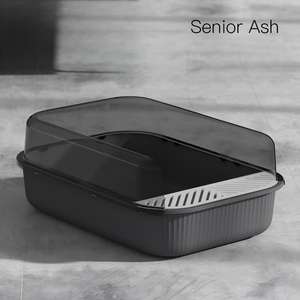 Vente directe <span class=keywords><strong>Bac</strong></span> <span class=keywords><strong>à</strong></span> litière pour chat rond en plastique écologique avec un espace intérieur de 20L Facile <span class=keywords><strong>à</strong></span> nettoyer Kit d'accessoires de toilette pour <span class=keywords><strong>bac</strong></span> <span class=keywords><strong>à</strong></span> <span class=keywords><strong>sable</strong></span> - Product Image 4