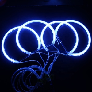 HYML 131MMX4 pour E36 E39 <span class=keywords><strong>E46</strong></span> E38 blanc <span class=keywords><strong>CCFL</strong></span> œil d'ange Halo anneau voiture phare décoration lumière - Product Image 6
