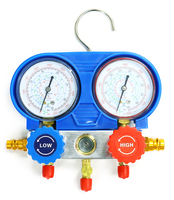 Jauges HVAC avec tuyaux Jeu de jauges de collecteur AC R134A R410A R404A R22 Jauges de réfrigérant Tuyau sûr et fiable