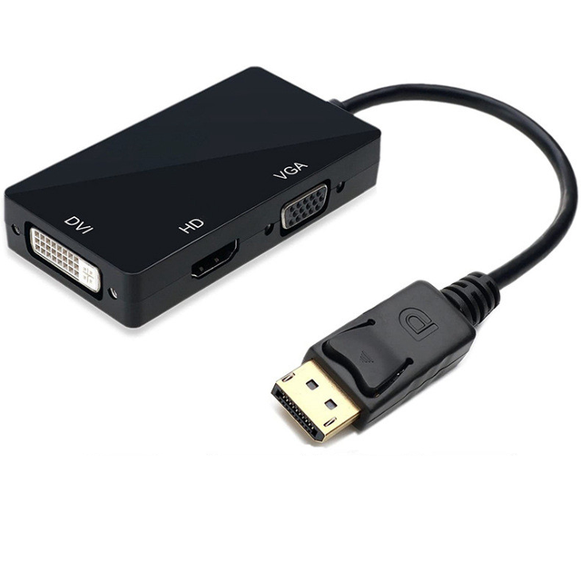Cantell 1080P  to HD/DVI/VGA Adapter Dp 3 in 1 Dp to Vga Adapter