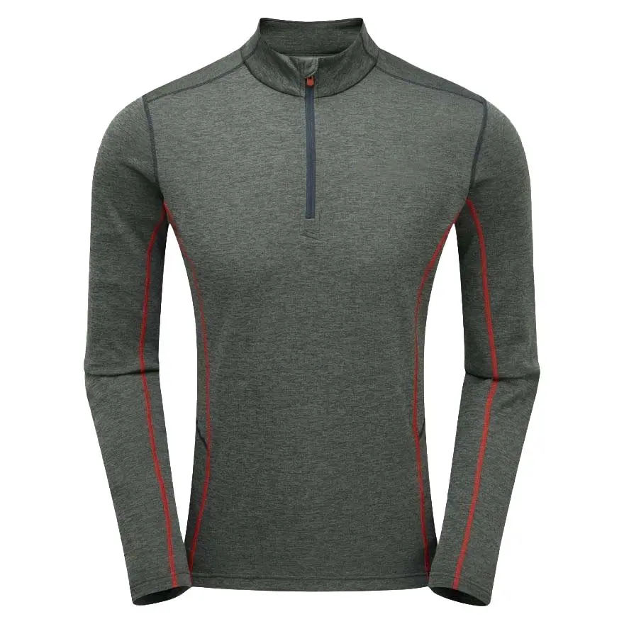 Oem吸湿発散性速乾性快適通気性メンズupf50クォータージップトップ長袖釣りハイキングスポーティシャツ