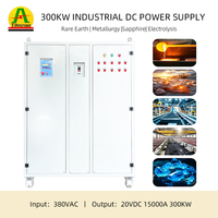 Alimentation électrique CC haute intensité 300 kW pour usine, 10 V, 15 V, 20 V, 15 000 A, redresseur industriel pour électrolyse et galvanoplastie